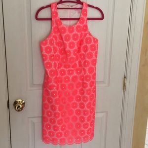 Lilly Pulitzer bright pink/coral dress size 2